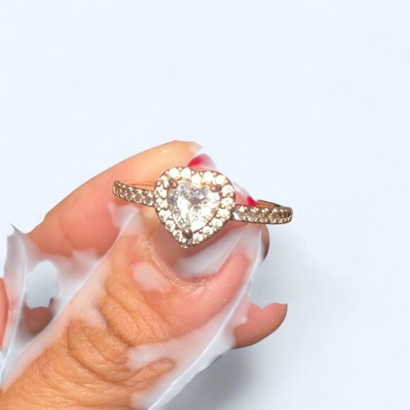 Pandora Rose Gold Heart Ring - Picture 4 of 5